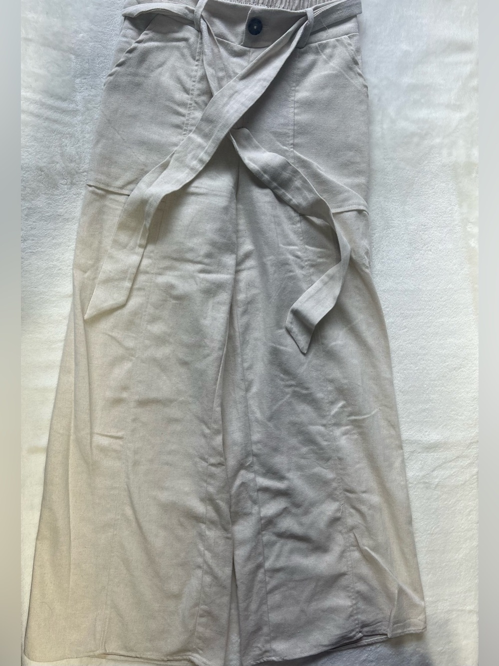 Wide-Leg Tie-Waist Pants